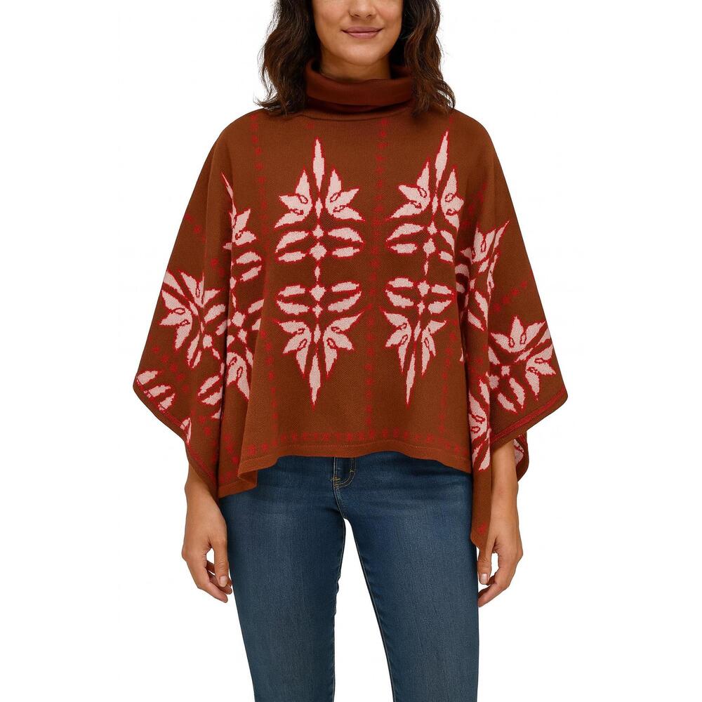 NEW THML patterned poncho in multi